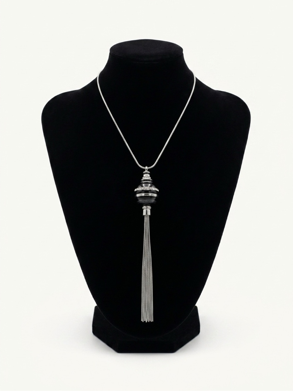 Silver Tassel Pendant Necklace - Women Jewelry